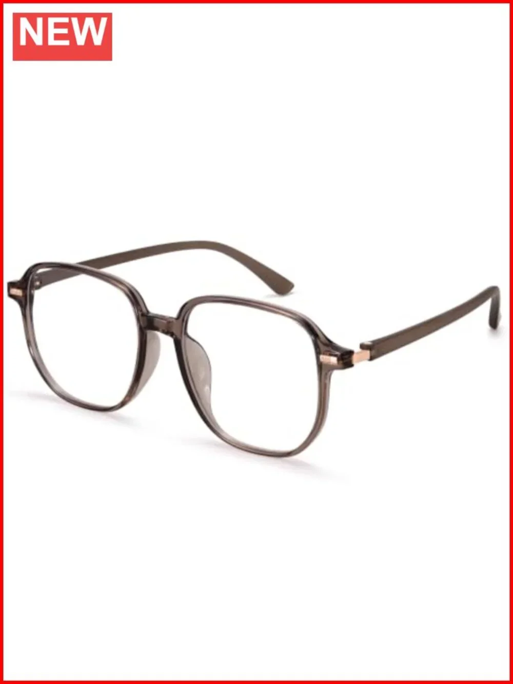 Oversized Square TR90 Blue Light Blocking Glasses for Women Lightweight